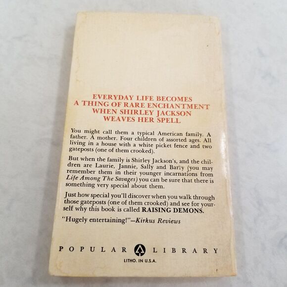 Raising Demons paperback book by Shirley Jackson 1957 vintage - Picture 2 of 8